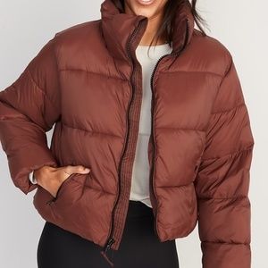 Old Navy Water-Resistant Frost Free Short Puffer Jacket for Women